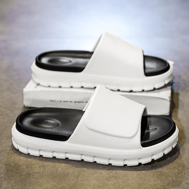 Summer Women Slippers Men Sandals Casual Beach Shoes Soft Bottom Slides Thick Platform EVA Anti Slip Home Slippers