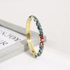 Cloisonné Open Enamel Color Block Handcrafted Bracelet