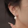 Women's Luxury Textured Metal Hoop Earrings - Versatile Niche Design