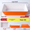 melamine deep rectangular tray