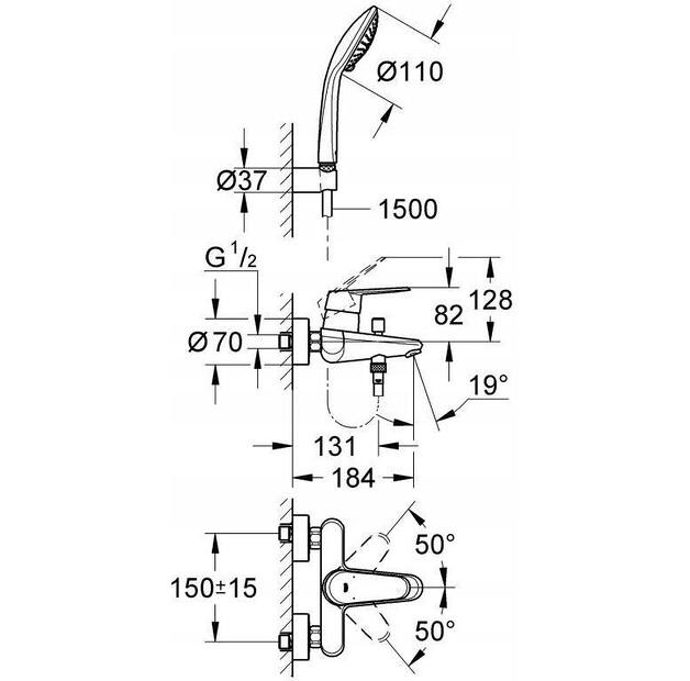 Смеситель Grohe Eurostyle Cosmopolitan 33395002