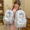 Schoolbag high value backpack student schoolbag women's new Korean version lightweight large capacity backpack versatile embroidery junior high school