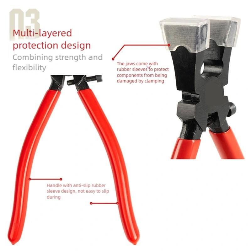 Professional Model Building Pliers With Ergonomic Handle Adjustable Clamping Force Metal Construction For Delicate Parts