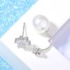 Zhao Liying Guochao Silver Plated Snowflake Earrings - Two Styles In One
