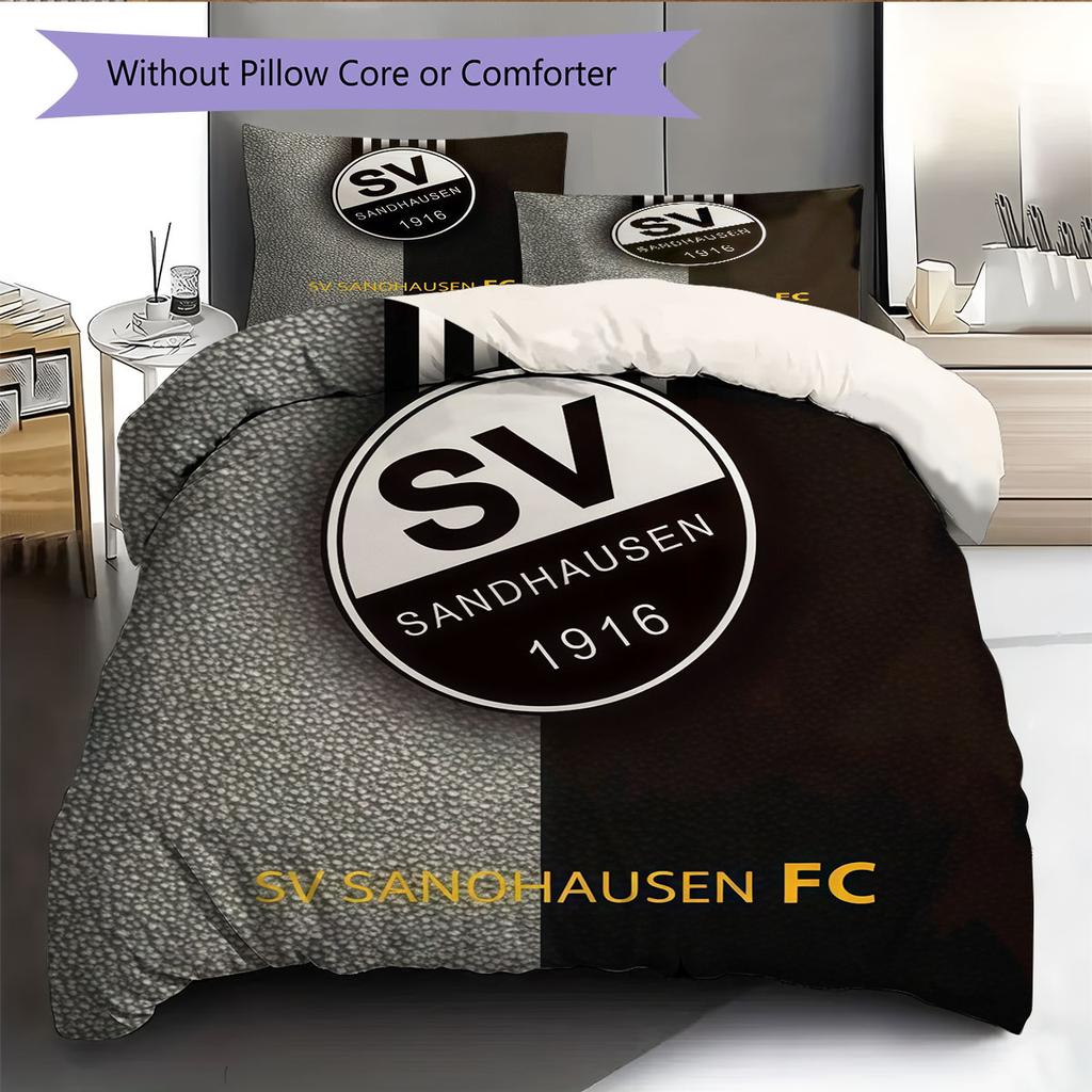 SV Sandhausen Bedding Quilt Set Quilt Cover Pillowcase Home Decoration Birthday Gift (1 * duvet cover + 2 * pillowcase, without core)
