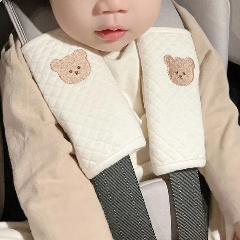 

Baby Safety Belt Accessories Cushion Shoulder Strap Cover Chest Protection Vehicle Seat Cushion for Kid Soft Pad Anti-strangling