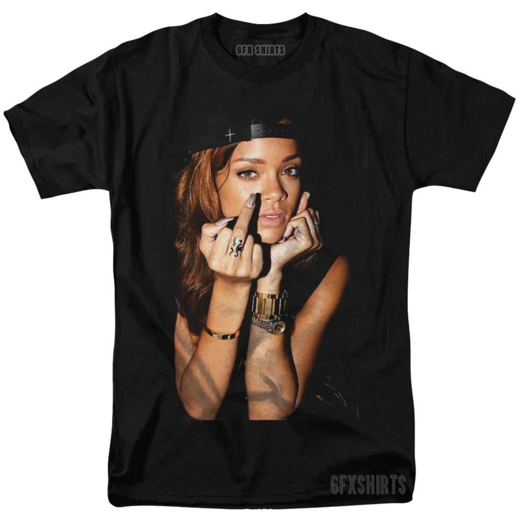 Rihanna Shirt, Concert Tour Merch Vintage Poster Graphic Design, Art Trend, Streetwear, Comfortable T-shirt Y2k Ins