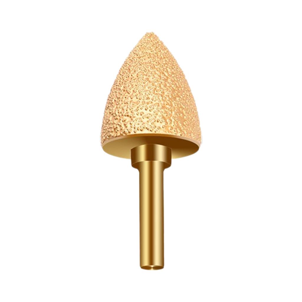 Diamond Coated Cylinder Head Mounted Points Grinding Bit Rotary Diamond Burr for Rotary Tool Bit Grinder Stone Carving