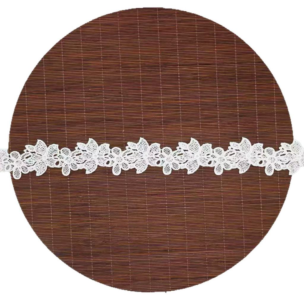 Sparkling Sequins Water-Soluble Polyester Embroidery Lace 3Cm Beads Diy Clothing Wedding Curtains Fabric Decoration