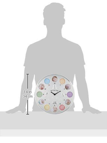 LADONNA Photo Frame Baby Silver Clock MB21-130-C