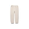 Li Ning X OG Slick Collaboration Letter Pattern Printed Cuffed Knitted Sports Pants Men Bottoms Oatmeal-Gray AKLT689-2