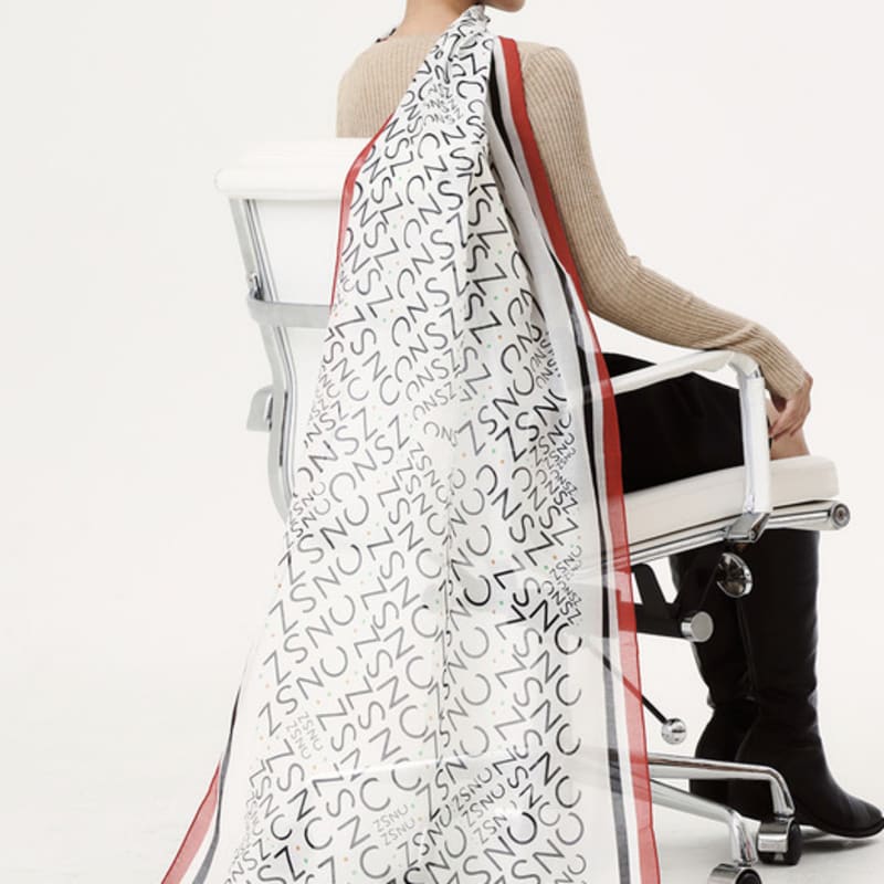 ONSZ Röd Kant Logotyp Lång Halsduk