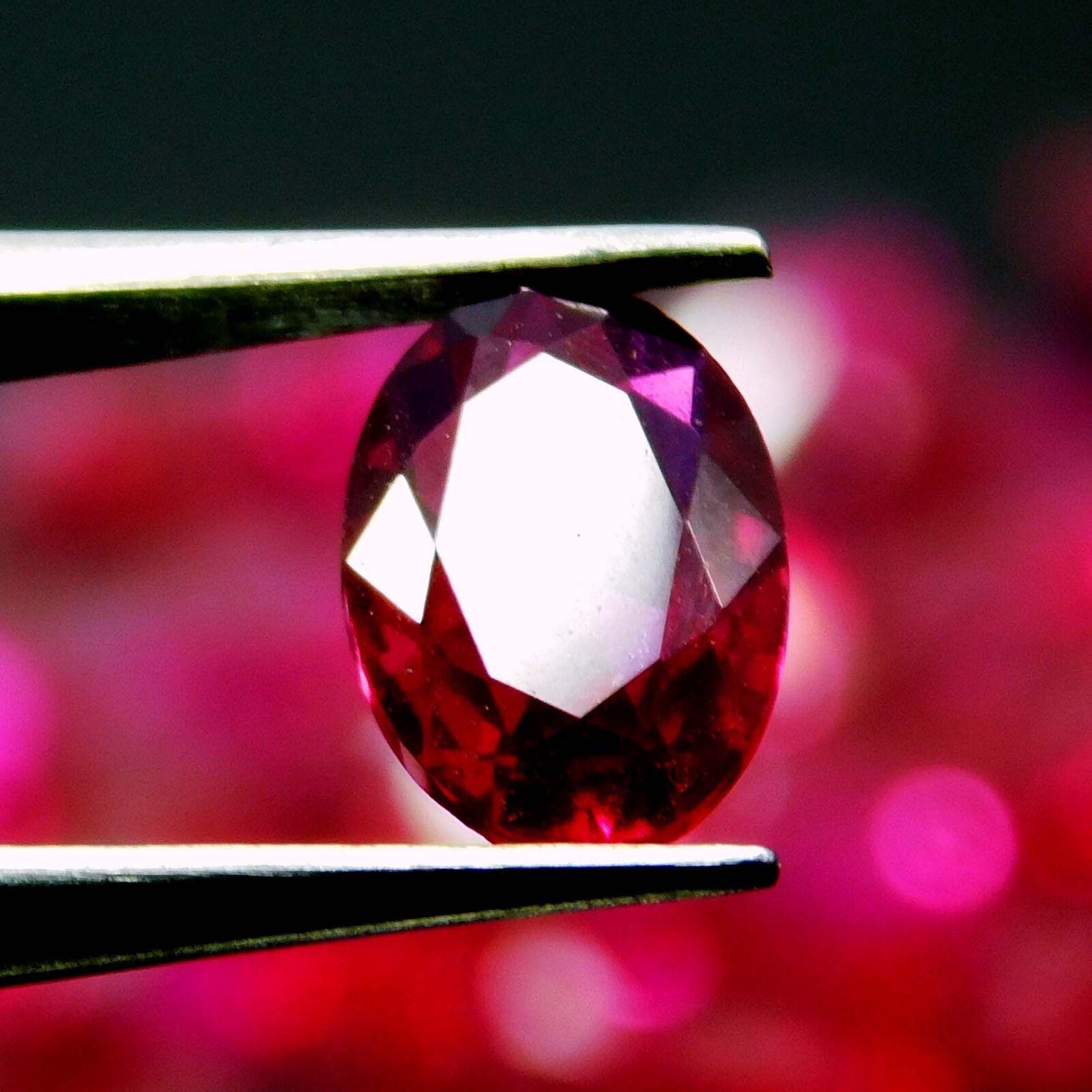 

1 Ct NATURAL Ruby Red OVAL shape CERTIFIED 7x5 mm Loose Gemstones X MULTIQ101 7mm APPROX червоний