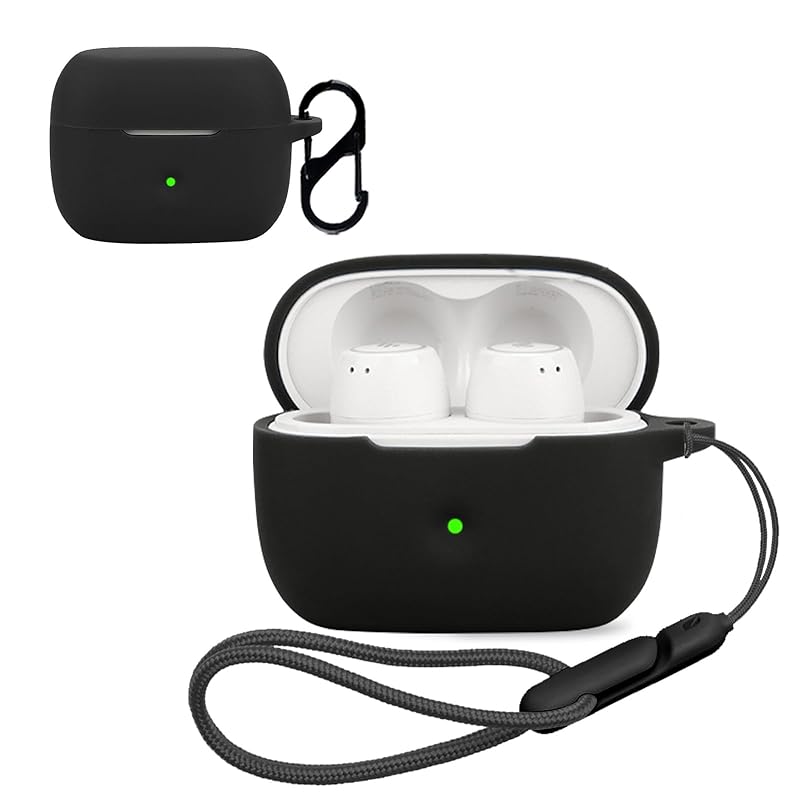 

For Edifier X3 Pro for case cover [NOUKAJU] wireless earphones silicon protective case (With carabiner + strap included) ) Fall prevention Scratch