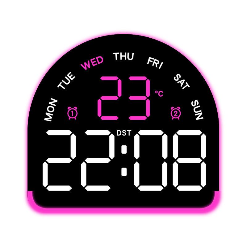 Multifunctional LED Ambient Alarm Clock with Temperature Display and Multiple Alarms