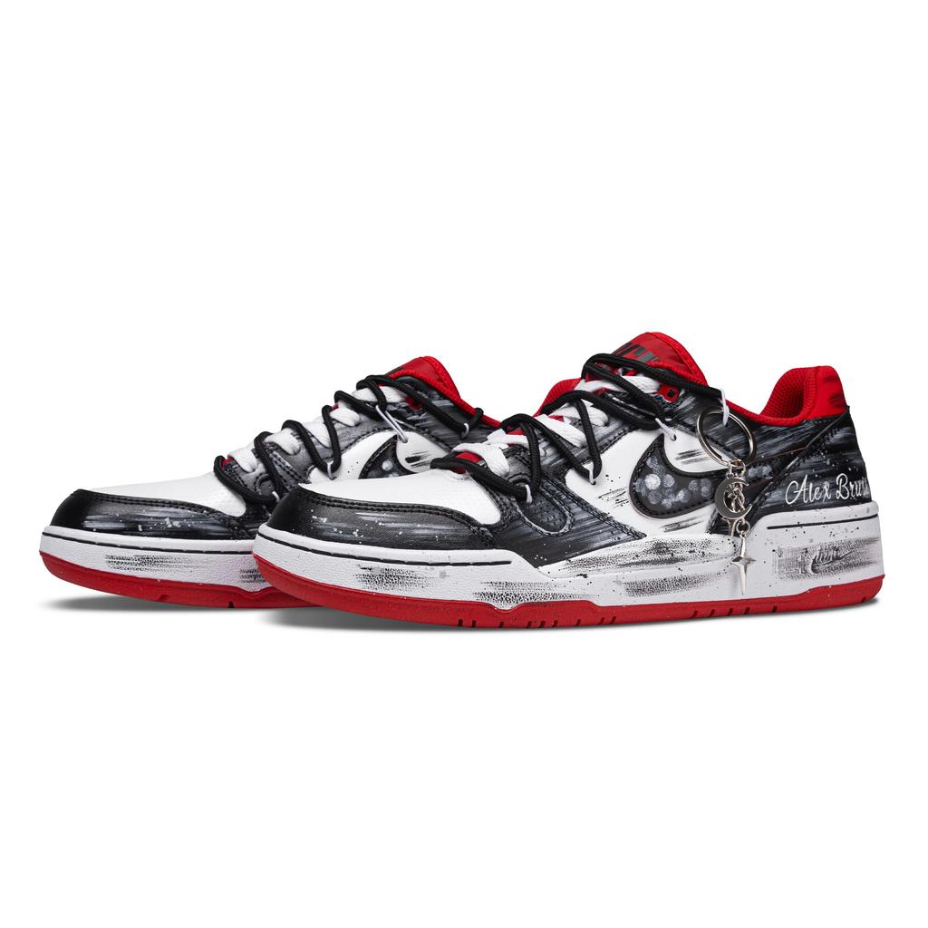 Nike Full Force Starry Wand Thermal Waterproof Thermal Waterproof Low top Skateboard Shoes Men's Black Red FB1362-006(Team73-)