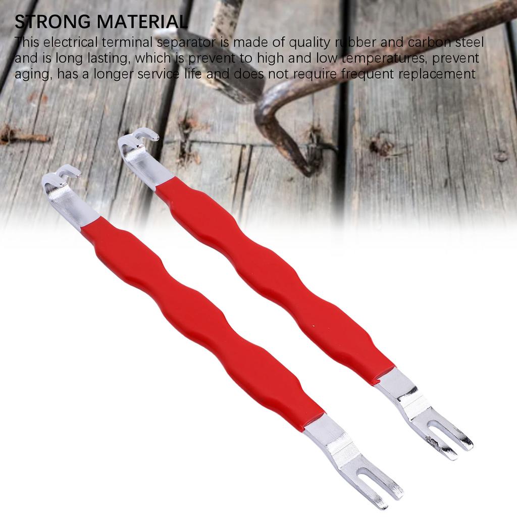 2Pcs Automotive Electrical Terminal Connector Separator Removal Tool Remover Universal Multi Functional for Most Vehicles Red