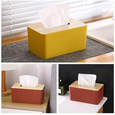 Plastic Tissue Box Simple And Creative Multi-Functional Tissue Storage Box For Home Use