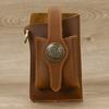 Echt Lederen Heuptas, Retro Crazy Horse Leer Riem, Mobiele Telefoon Tas, Populair Artikel, Koeienhuid Magnetische Gesp Casual Heuptas