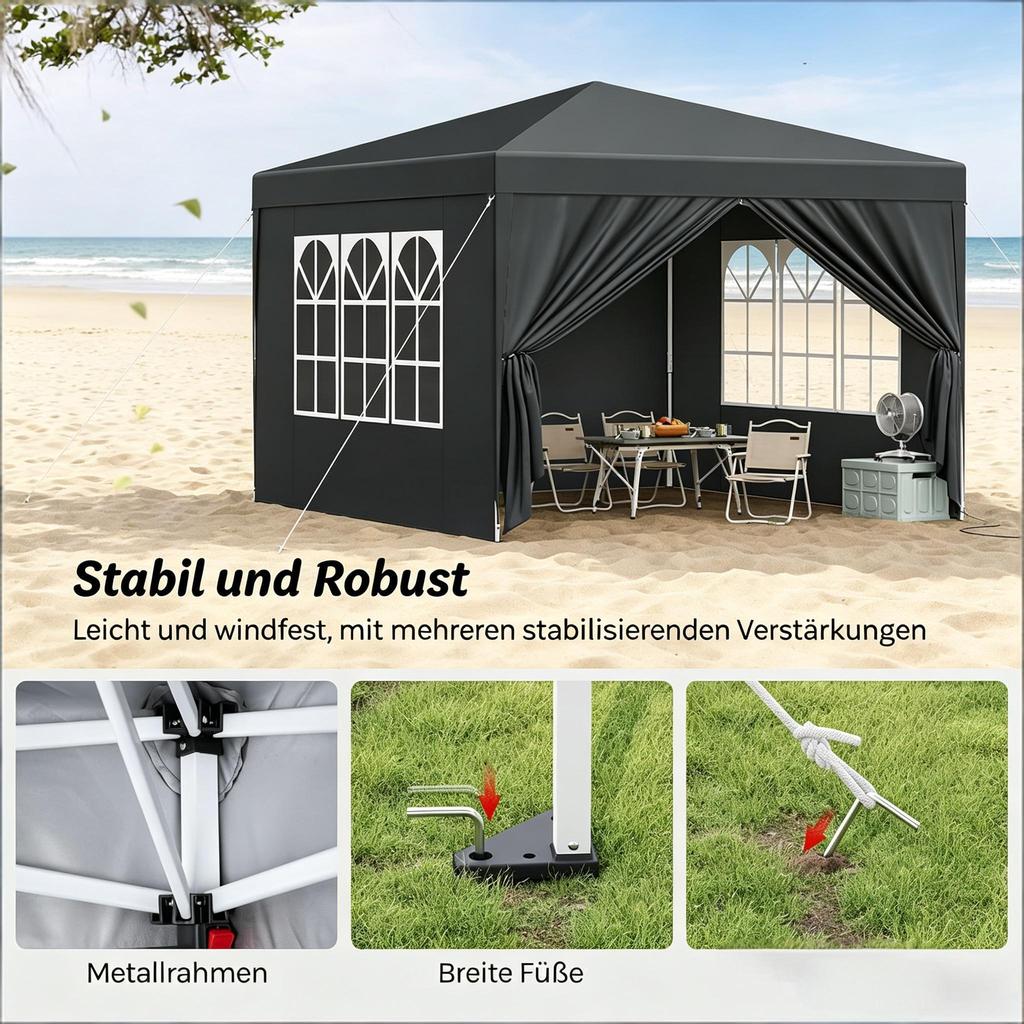 Sturdy Garden Gazebo, Garden Gazebo, Outdoor Roof Protection, for Patio, Wedding, Catering & Events (only with Gazebo)
