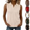 Damen ärmelloses Strickoberteil V-Ausschnitt lässiger Pullover Strickweste leichte weiche Stoff Sommer Frühling modisches Design