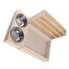 3 in 1 Rabbit Hay Feeder with Litter Box and 2 Bowls Animals Hay Manger Grass Food Rack for Guinea Pig