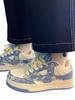 Versatile Summer 2025 Niche Denim Skate Shoes: Men's Thick Sole Height-Boosting Canvas Loafers
