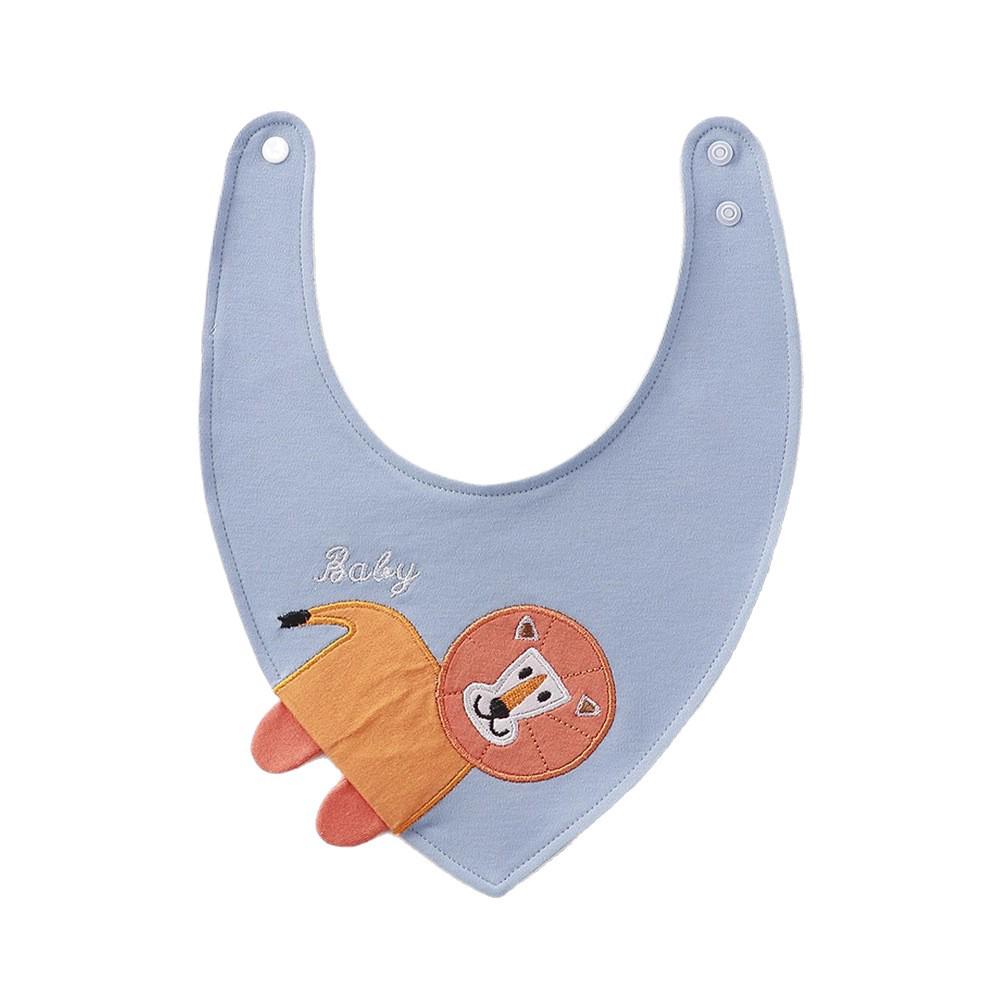 360° Rotating Waterproof Cotton Baby Bib for Ages 0-2