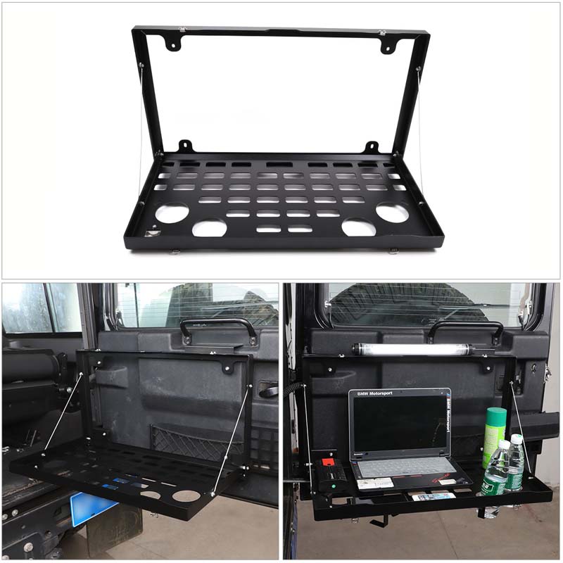 For Land Rover Defender 90 110 L663 2020-2024 /2004-2019 Aluminum Tailgate Multi-function Storage Rack Auto Parts