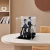 Transparent Acrylic Magnetic Display Box: Dustproof Protective Cover for Labubu Figures