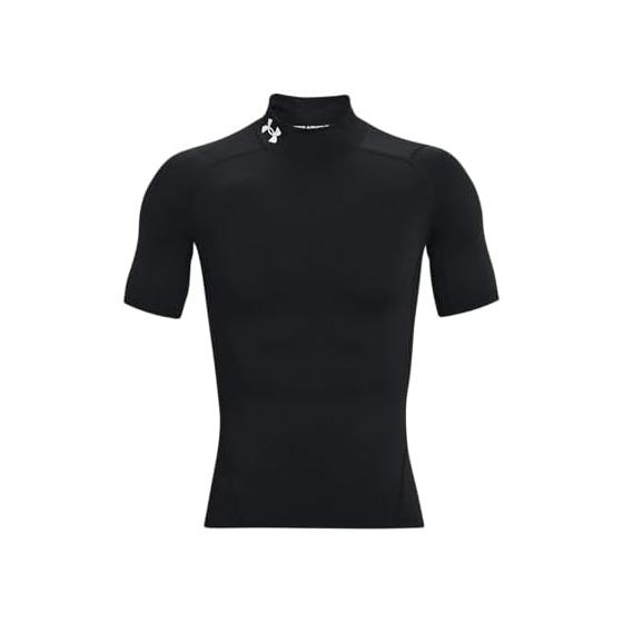 UNDER ARMOR Training Base Layer UA Heat Gear Armor Compression Mock Short Sleeve Shirt Men s