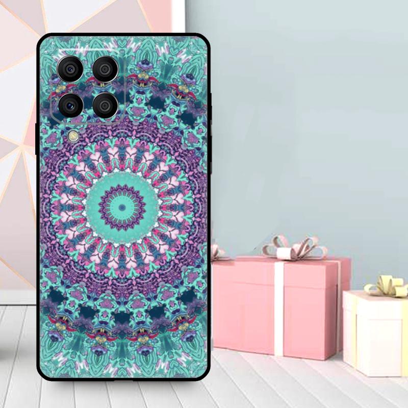 Floral Flower Mandala Design Case For Samsung Galaxy M06 M11 M31 M14 M34 M54 M12 M32 M52 M15 M13 M16 M36 M56 M53 M35 M55