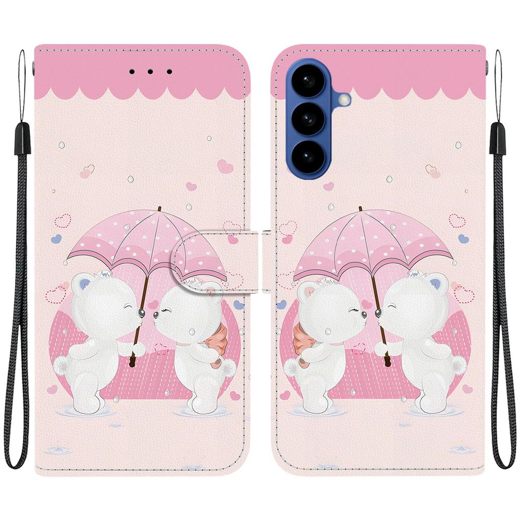 For Samsung Galaxy A57 5G Case Pattern Printing Leather Flip Wallet Phone Cover with Lanyard