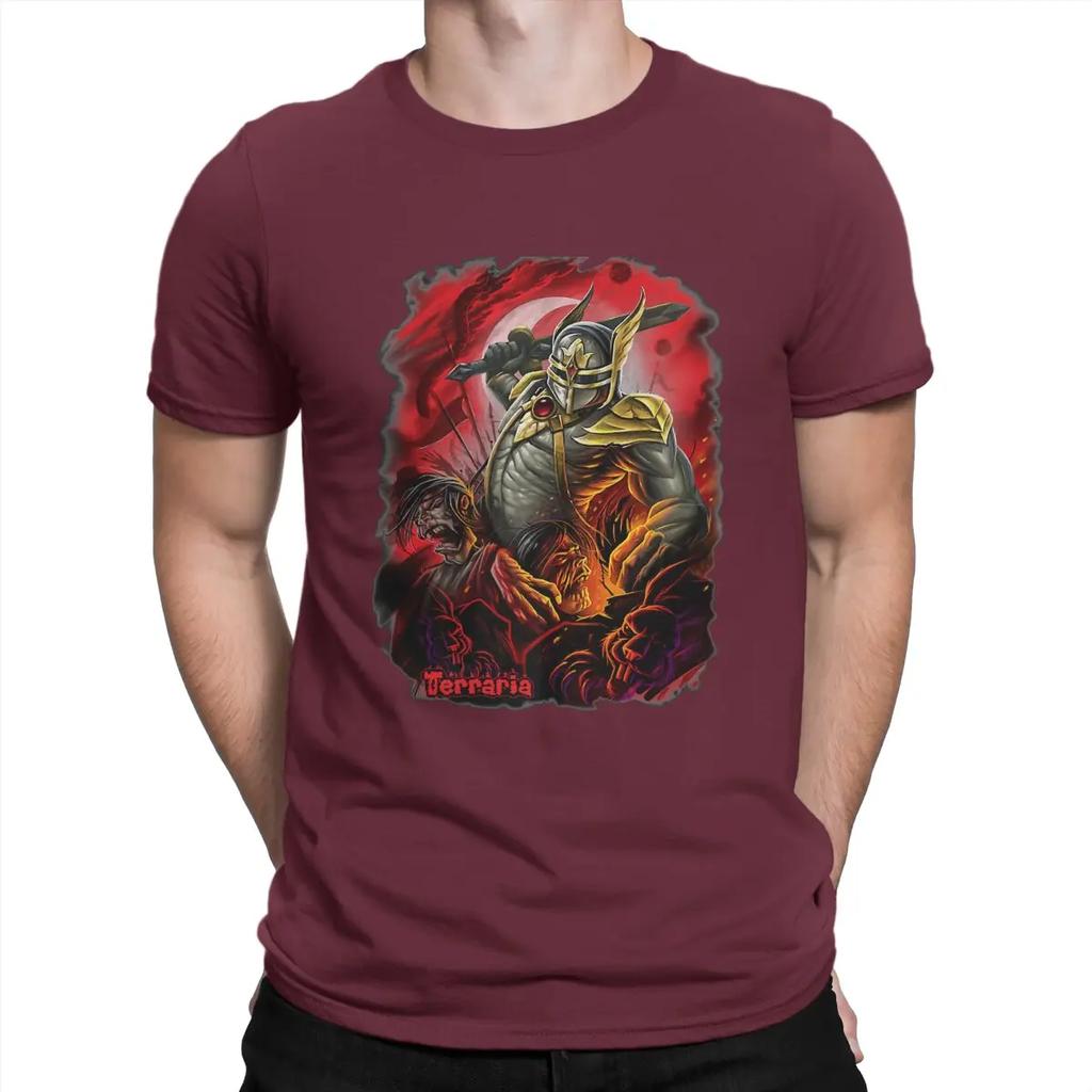 Horror Men TShirt Terrarias O Neck Tops Fabric T Shirt Humor Top Quality Gift Idea
