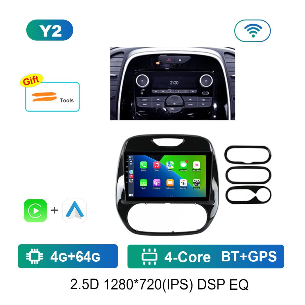 Android OS Car Video Multimedia Player for Renault Kaptur 2016 - 2019 GPS DSP Stereo WiFi BT 4G Carplay Auto Tools Cooling Fan
