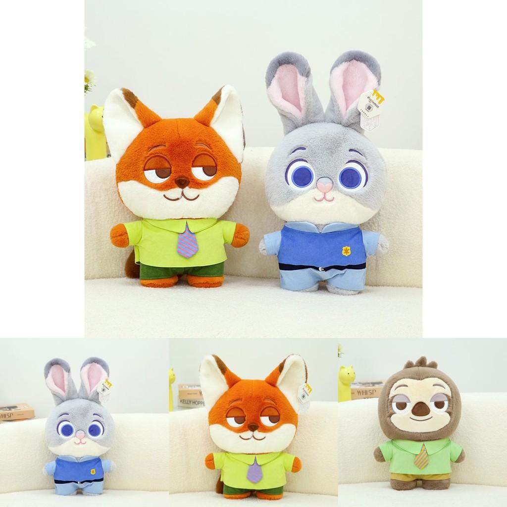 Zootopia Hopps Judy  Nick Wilde Plush Stuffed Animal Toy Fox  Bunny Doll