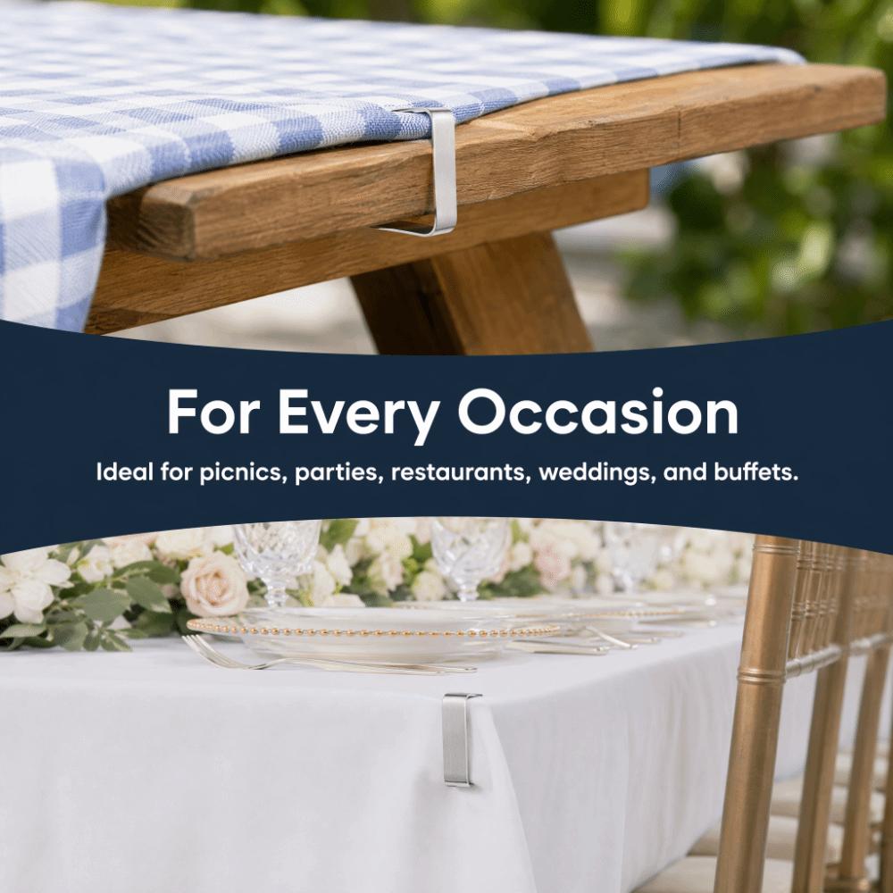 Adjustable Table Cover Clamps Anti-Slip Tablecloth Holders Durable Tablecloth Clips  Banquet