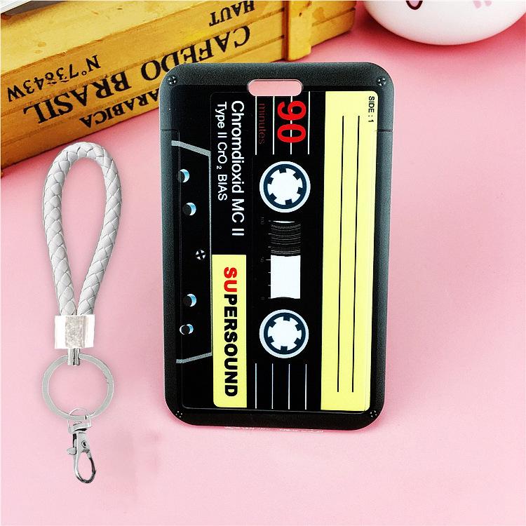 Creative Camera ABS Slide Card Holder for Student ID, Meal, Bus, and Campus Cards