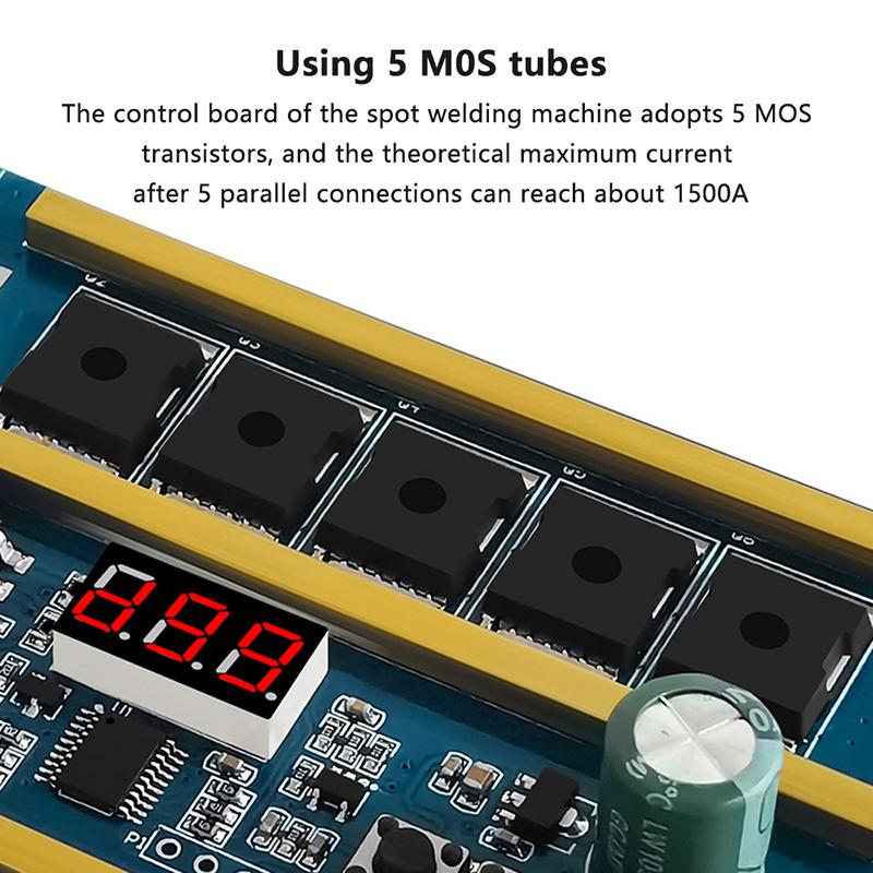 Spot Welder 12V 18650 Lithium Battery Energy Storage Spot Welding Machine Pcb Circuit Board Portable Soldering Equipment Diy Kit