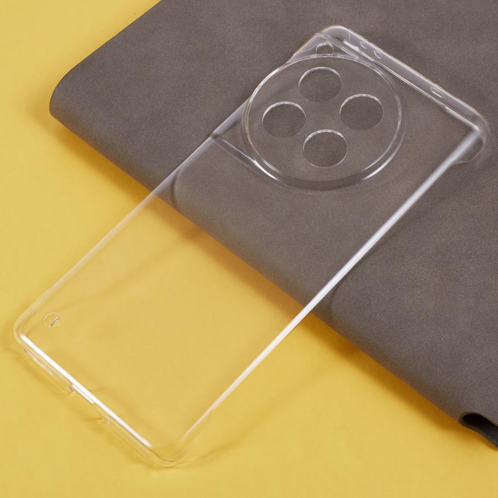 For OnePlus 12 5G Clear Case Borderless Protective PC Phone Cover