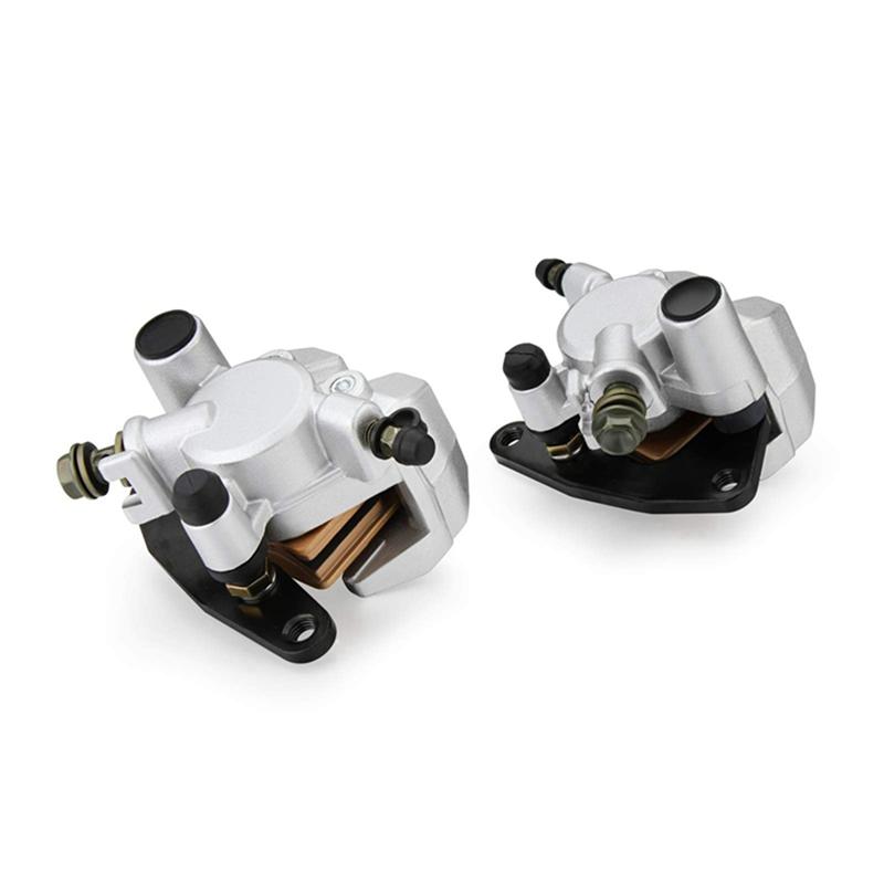 Front Left Right Brake Calipers For  Banshee Big Bear Grizzly Kodiak Raptor 3GD-2580T-01-00 3GD-2580U-01-00 Accessories Black  Silver