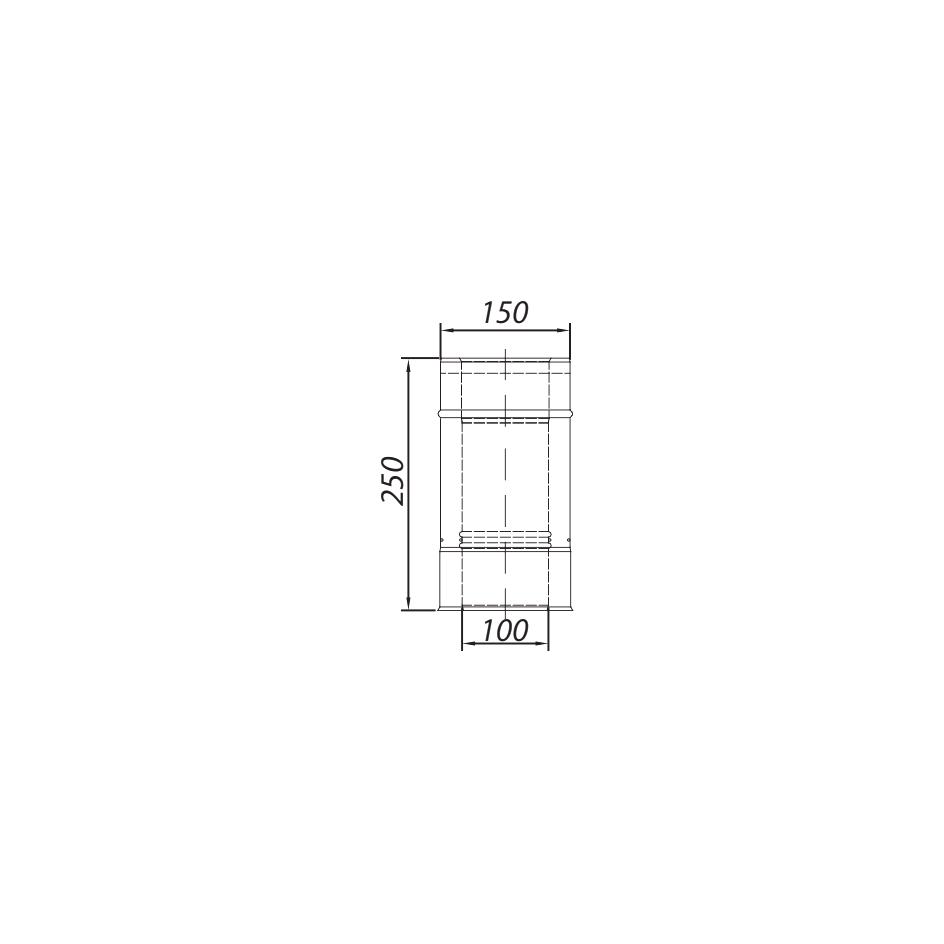 ADAM GAS Pipe Fi 100/150 0.25m