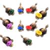 10Pcs Conch Turtles Statue with Colorful Hat Turtles Figure Toy Miniature Turtles Sculpture Desktops Landscape Decors