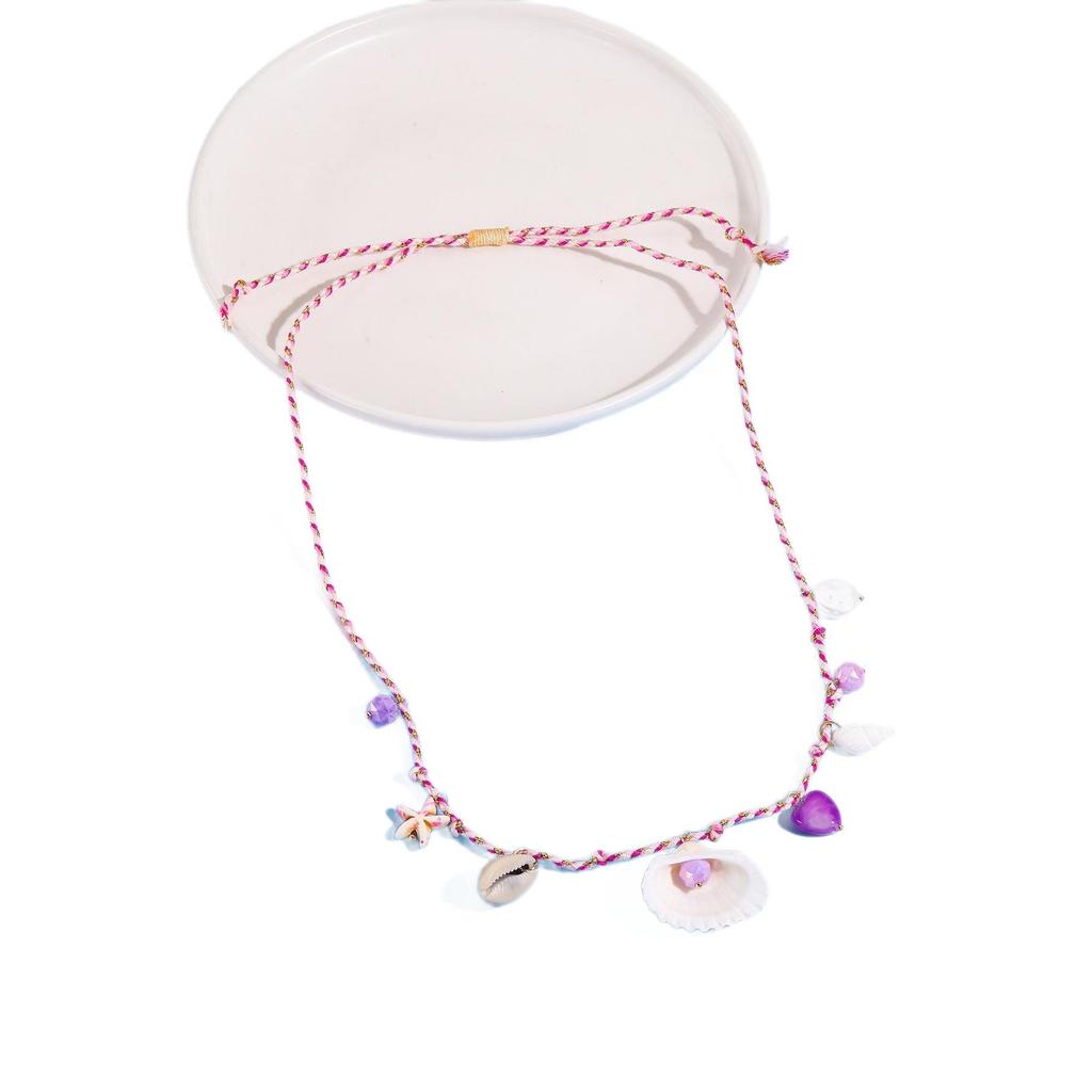 Bohemian Ocean Style Shell Necklace & Starfish Bracelet Set