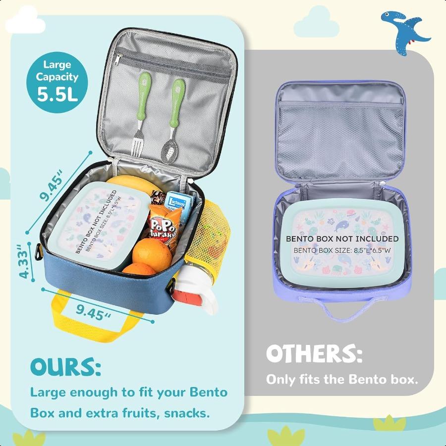 

REDSHELL Tactical Lunch Box Large Insulated Lunch Bag for Boys Girls Cooler Lunchbag Square Toddler Lunchbox School Daycare Lun United States