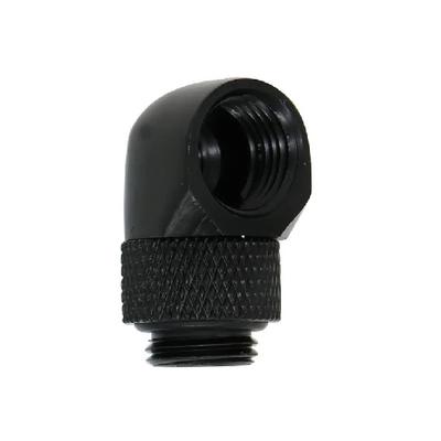 4pcs G1/4 Thread 90 Degree Fitting Adapter Brass Rotary Fitting Water Cooler Connector for Computer PC Water Cooling System