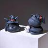 Magician Cat Statue Hand-painted Cat Figurine Collectible Halloween Decoration Desktop Cat Sculpture for Home Table Shelf Decor