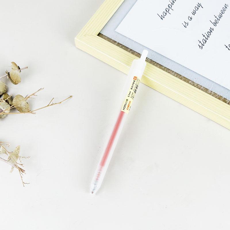 Frosted Gel Pen 0.5mm Bullet Tip for Exams & Signatures 0.5mm красный