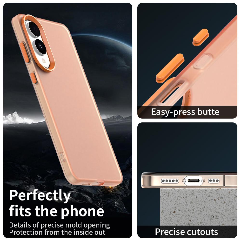 For Samsung Galaxy S25 Edge Case PC+TPU+PET Matte Anti-Drop Phone Back Cover