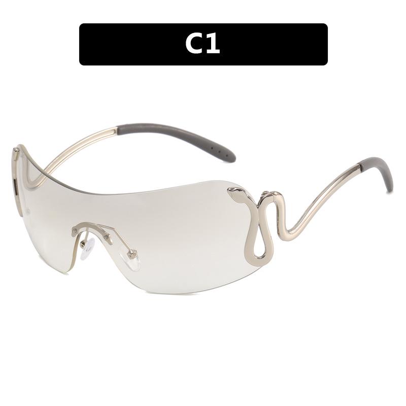 Cross-Border Spirit Snake Sunglasses 2023: Trendy Y2K Millennium European & American Style